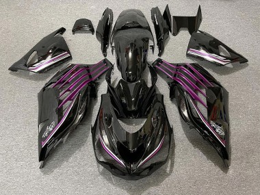 Schwarz Glänzend & Pink 2012-2021 ZX14R Motorrad Verkleidung