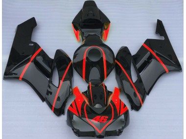 Schwarz Glänzend & Rot 2004-2005 CBR1000RR Motorrad Verkleidung