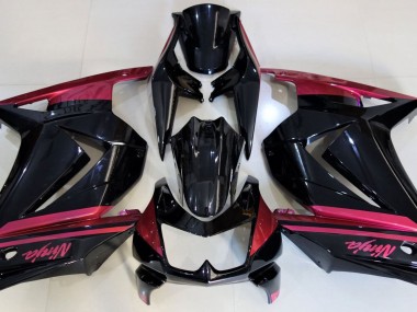 Schwarz Glänzend & Rot 2008-2012 Ninja 250 Motorrad Verkleidung
