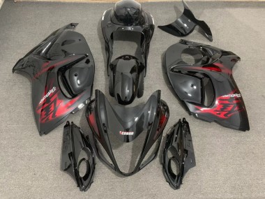 Schwarz Glänzend & Rot 2008-2020 GSXR 1300 Motorrad Verkleidung