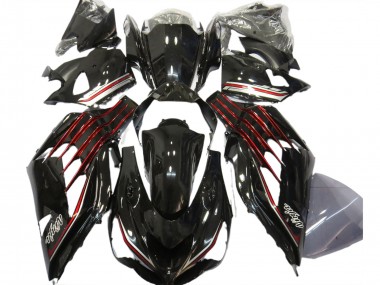 Schwarz Glänzend & Rot 2012-2021 ZX14R Motorrad Verkleidung