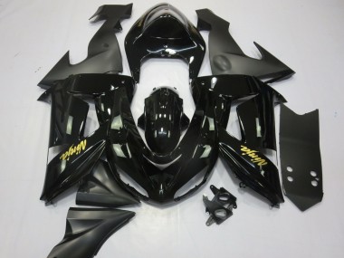 Schwarz & Gold 2006-2007 ZX10R Motorrad Verkleidung