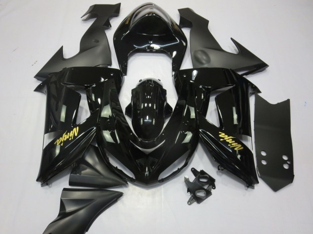Schwarz & Gold 2006-2007 ZX10R Motorrad Verkleidung