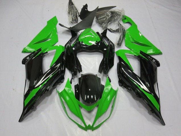 Schwarz & Grün 2013-2018 ZX6R Motorrad Verkleidung
