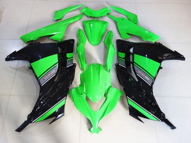 Schwarz & Grün Glänzend 2013-2018 Ninja 300 Motorrad Verkleidung Schwarz & Grün Glänzend 2013-2018 Ninja 300 Motorrad Verkleidung