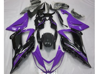 Schwarz & Lila 2013-2018 ZX6R Motorrad Verkleidung