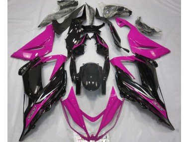 Schwarz & Pink 2013-2018 ZX6R Motorrad Verkleidung