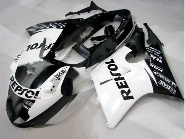 Schwarz Weiß Repsol 1996-2007 CBR1100XX Motorrad Verkleidung