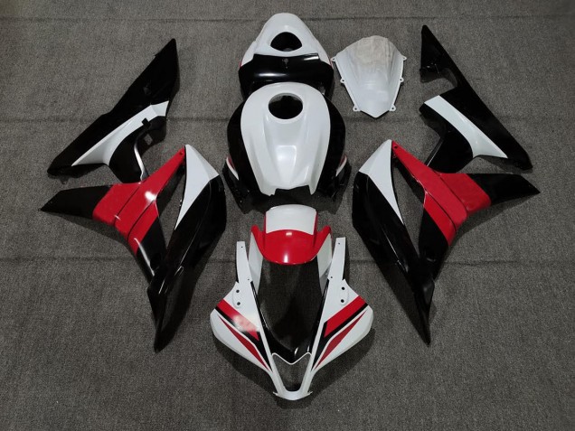Schwarz Weiß & Rot 2007-2008 CBR600RR Motorrad Verkleidung