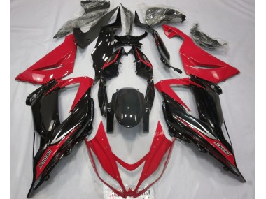 Schwarz & Rot 2013-2018 ZX6R Motorrad Verkleidung