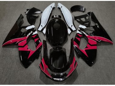 Schwarz Rot Glänzend & Weiß 1998-2007 YZF600 Motorrad Verkleidung