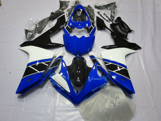 Schwarz Schwarz & Weiß 2007-2008 R1 Motorrad Verkleidung