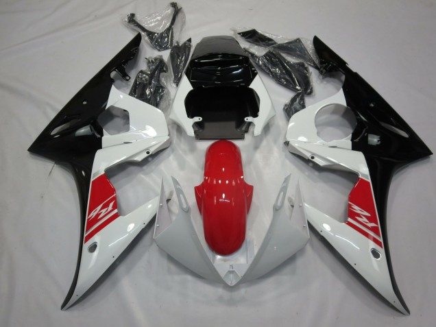 Schwarz Weiß & Silber 2005 R6 Motorrad Verkleidung