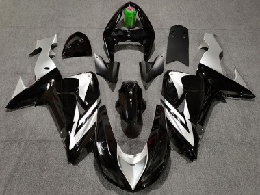 Schwarz & Silber 2006-2007 ZX10R Motorrad Verkleidung