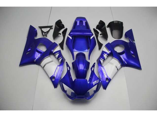 Silber Weiß & Blau 1998-2002 R6 Motorrad Verkleidung