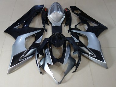 Silber Glänzend & Schwarz 2005-2006 GSXR 1000 Motorrad Verkleidung