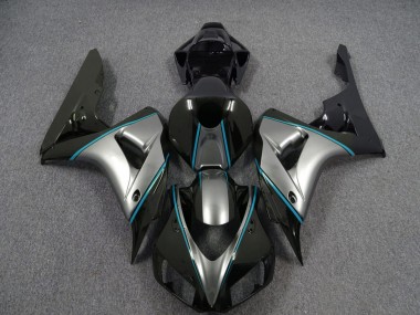 Silber Mit Blauem Nadelstreifen 2006-2007 CBR1000RR Motorrad Verkleidung