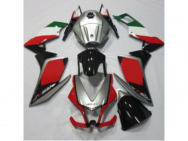 Silber & Rot 2012-2015 RS4 125 Motorrad Verkleidung