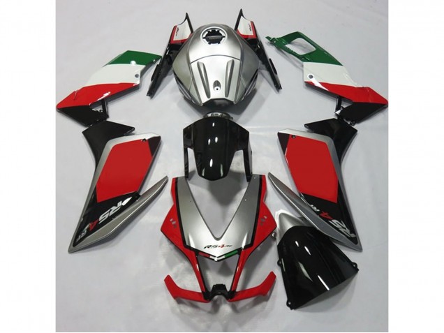 Silber & Rot 2012-2015 RS4 125 Motorrad Verkleidung