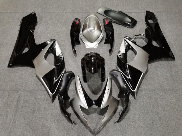 Silber & Schwarz 2005-2006 GSXR 1000 Motorrad Verkleidung