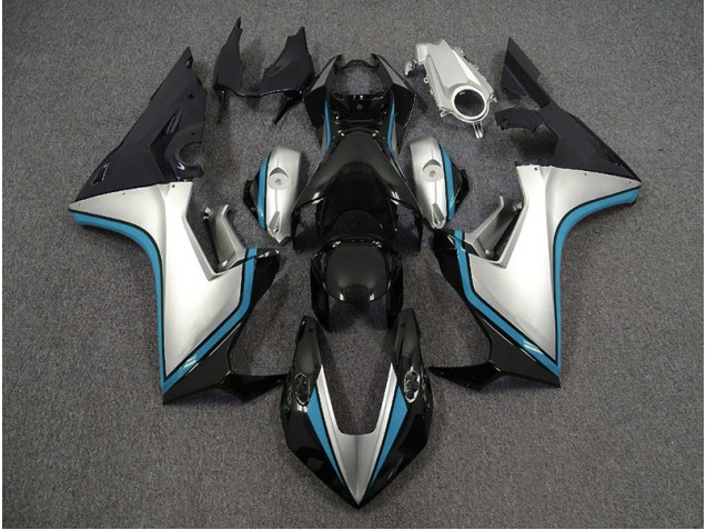 Silber & Schwarz & Hellblau 2017-2023 CBR1000RR Motorrad Verkleidung Silber & Schwarz & Hellblau 2017-2023 CBR1000RR Motorrad Verkleidung