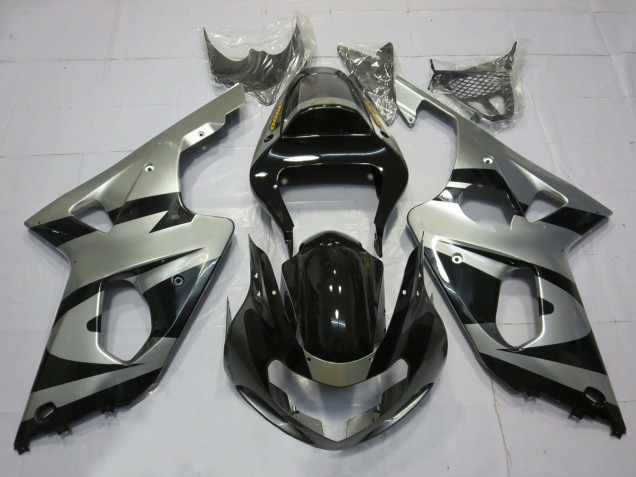 Silber & Schwarz OEM Stil 2000-2002 GSXR 1000 Motorrad Verkleidung