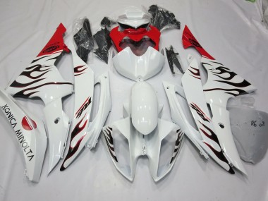 Spezial Flamme Rot 2008-2016 R6 Motorrad Verkleidung