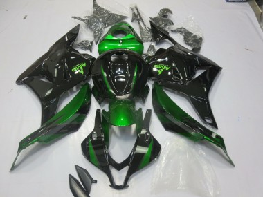 Spezial Grün Glänzendes Schwarz 2009-2012 CBR600RR Motorrad Verkleidung