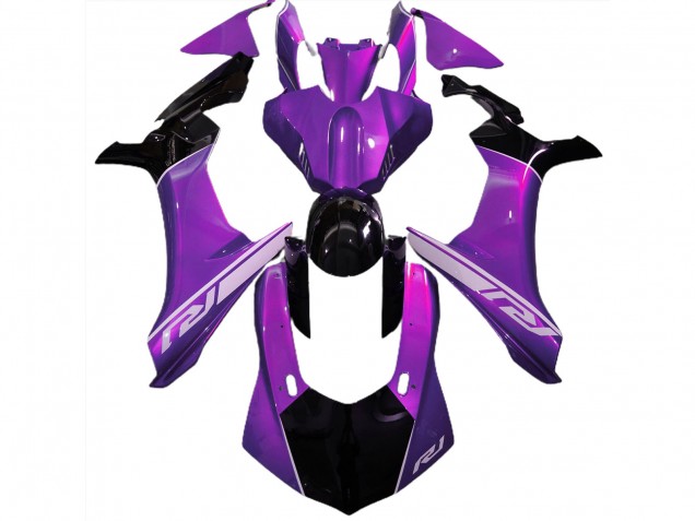 Stimmungsviolett & Schwarz 2015-2019 R1 Motorrad Verkleidung