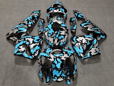 Tarnung & Hellblau 2005-2006 CBR600RR Motorrad Verkleidung
