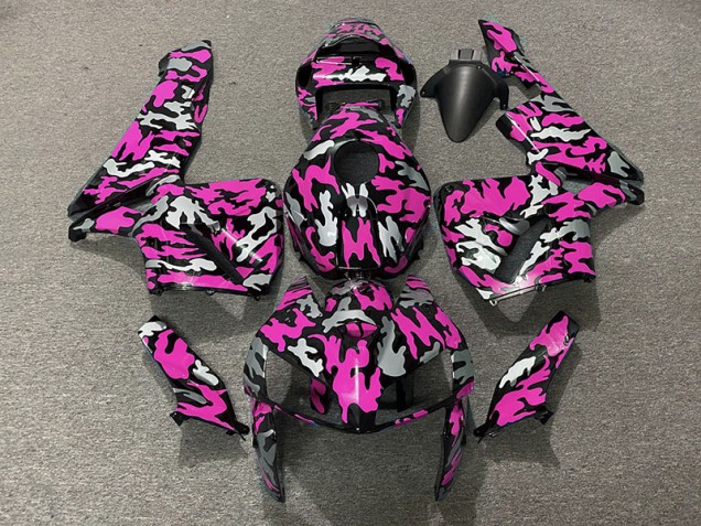Tarnung & Hot Pink 2005-2006 CBR600RR Motorrad Verkleidung