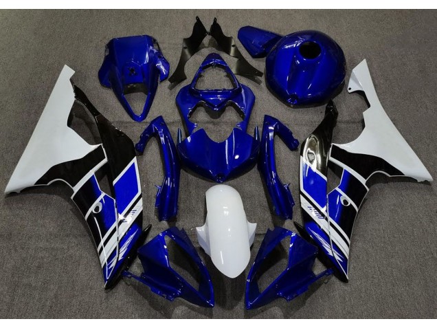 Tiefes Blau & Weiß Benutzerdefiniert 2008-2016 R6 Motorrad Verkleidung