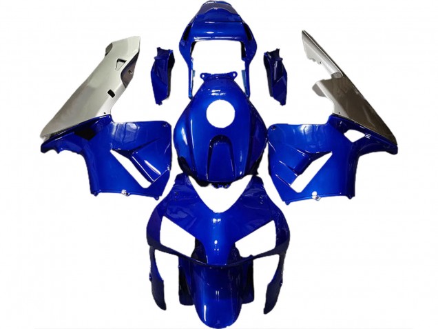 Tiefes Blau & Silber 2003-2004 CBR600RR Motorrad Verkleidung