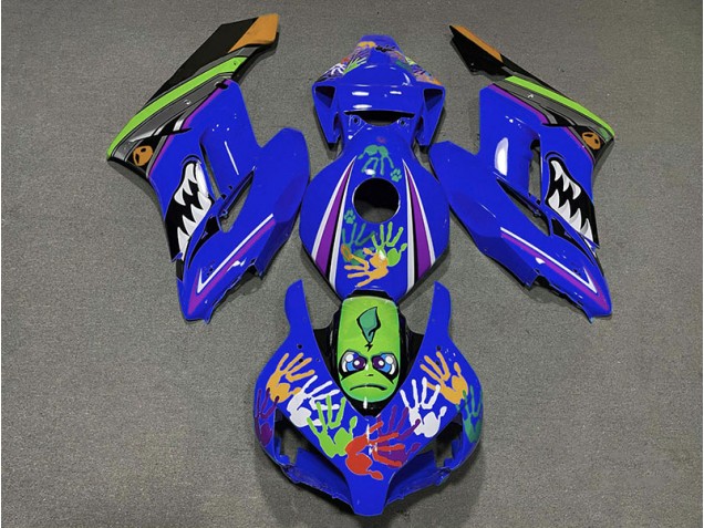 Tiefes Blauer Hai 2004-2005 CBR1000RR Motorrad Verkleidung
