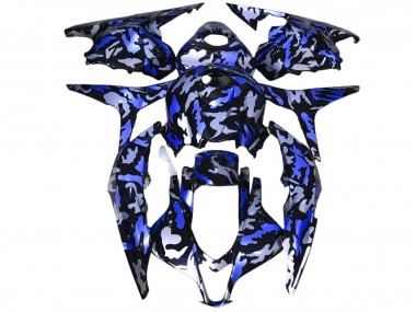 Tiefes Blauer Schnee Tarnung 2009-2012 CBR600RR Motorrad Verkleidung