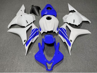 Tiefes Blauer & Weißer Seitenstreifen 2009-2012 CBR600RR Motorrad Verkleidung