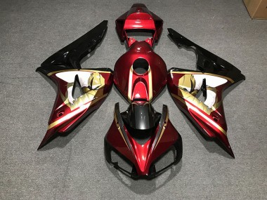Tiefrot & Gold 2006-2007 CBR1000RR Motorrad Verkleidung