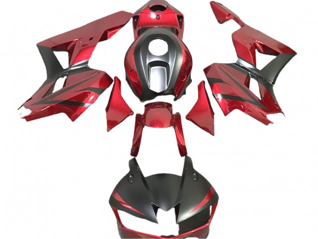 Tiefrot & Matt Schwarz 2013-2023 CBR600RR Motorrad Verkleidung Tiefrot & Matt Schwarz 2013-2023 CBR600RR Motorrad Verkleidung