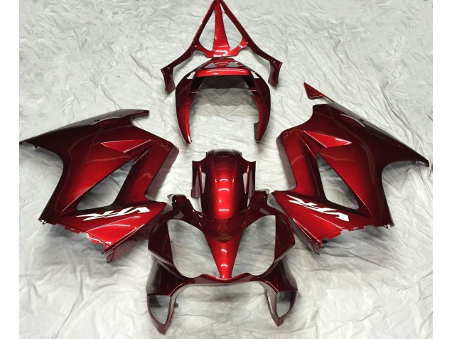 Tiefrot Schlicht 2002-2012 VFR800 Motorrad Verkleidung
