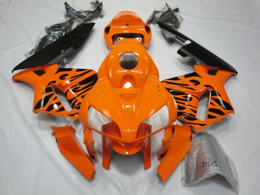 Tribal Orange 2005-2006 CBR600RR Motorrad Verkleidung