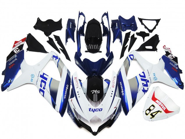 Tyco Benutzerdefinierter Glanzstil 2008-2010 GSXR 600-750 Motorrad Verkleidung