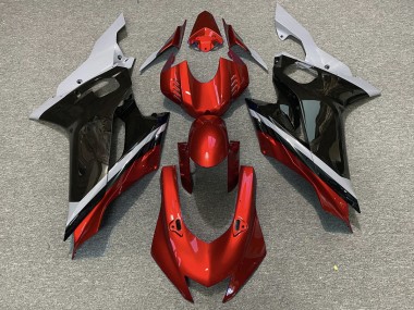 Zement Schwarz & Rot 2017-2021 R6 Motorrad Verkleidung