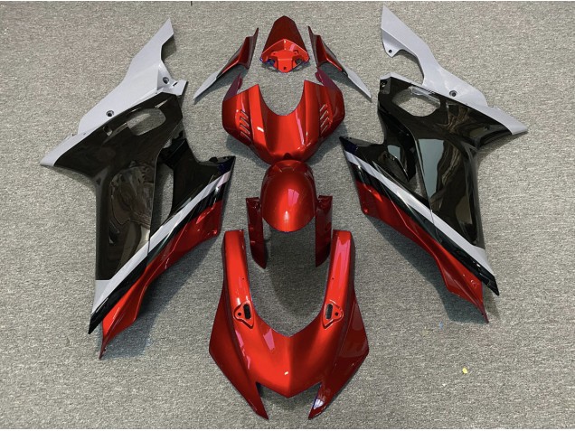 Zement Schwarz & Rot 2017-2021 R6 Motorrad Verkleidung